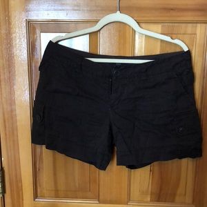 black shorts